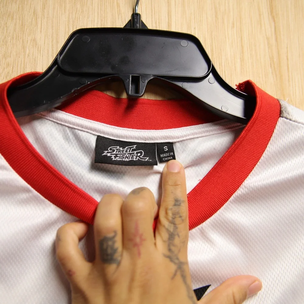 Street Fighter Ryu Graphic Jersey Tank Top Mens Small Capcom Anime Gamer Tee